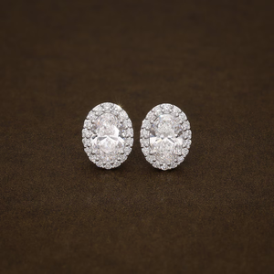 Pendientes de Diamantes de Laboratorio de Primera Calidad con Halo Ovalado, 2.25 Quilates de Peso Total, Diamantes Solitarios Certificados por IGI, Joyería para Mujer - Product Image 2