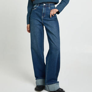 Jeans de Mezclilla Personalizados para Mujer, Estilo Casual Urbano, Bordados y con Cuentas, Ecológicos, de Spandex/Algodón, a la Moda, Suministro al por Mayor - Product Image 1