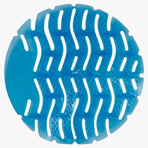 Orange <b>Plastic</b> Urinal Screen with Anti-Blocking Design for Drain Protection - Product Image 3