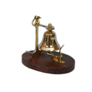 Decor Shiny <b>Brass</b> Metal Design Table Decor <b>Bell</b> Best for Office Desk and Indoor Table Decor Design Tableware <b>Bell</b> - Product Image 3