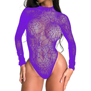 Solid Trader <b>Top</b> Quality Hot Selling Pure Color Body Suit Sexy <b>Mesh</b> Design Stretchy Outwear <b>Women</b> Beach Wear - Product Image 6
