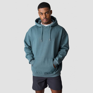 Trendy Oversized Hoodie and Short <b>Set</b> 100% Cotton Fleece Designer Streetwear Stylish Drop Shoulder Two-Piece Outfit - Product Image 1