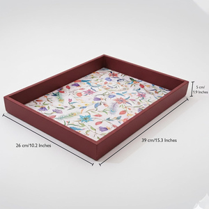 Bandeja de Servir de Madera Hecha a Mano de Lujo, Acabado Natural Suave, Ideal para Decoración de Mesa de Centro en Hoteles, Hogares y Cocinas, Suministro al por Mayor - Product Image 3