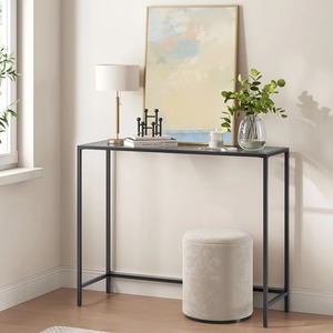 Mesa Consola Rectangular Estrecha de Hierro, Mueble Moderno para Sala de Estar, Mueble Decorativo para el Hogar - Product Image 2