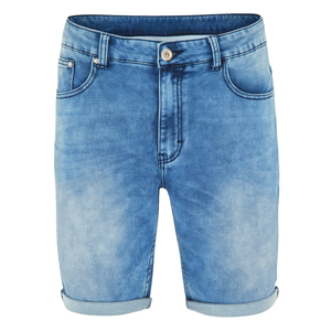 กางเกงยีนส์ขาสั้นผู้ชายใส่สบาย ระบายอากาศดี สไตล์ลำลอง สำหรับฤดูร้อน เอวกลาง ทรงขากว้าง ผ้าฝ้าย สามารถปรับแต่งได้ ขายส่ง - Product Image 1