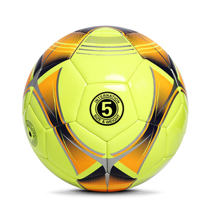 High Quality Professional Field Match Size 5 Football Premium PU Synthetic Leather Shiny Shell <b>Hand</b>-<b>Stitched</b> 32 Panels - Product Image 2