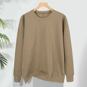 Sweat-shirt unisexe ample en velours côtelé épais 420G, avec logo brodé personnalisé, fabrication OEM en Chine. - Product Image 4