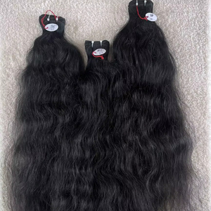 Cheveux Indiens de Luxe Remy, Qualité Supérieure, 100% Naturels, Couleur Naturelle, Bouclés, Tissage de Cheveux Humains, Double Trame, Permanente - Product Image 1