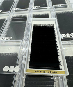 Wholesale Handmade CC/DD Curl <b>Mink</b> Individual <b>Eyelash</b> <b>Extensions</b> Matte Black Tray Soft Volume <b>Eyelash</b> Trays Private Label - Product Image 6