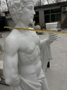 <span class=keywords><strong>Escultura</strong></span> Clásica Masculina de Mármol Blanco para Exteriores con Cáliz, Diseño Personalizado, Moldes para Esculturas de Jardín <span class=keywords><strong>en</strong></span> Venta - Product Image 6