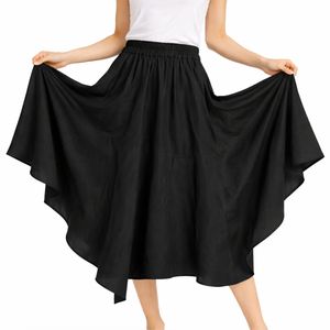 Jupe longue plissée de haute qualité pour femmes, élégante, tendance, tissu doux, léger et respirant, jupe longue élégante pour femmes - Product Image 5