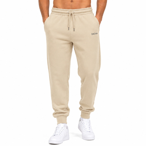 Top Trending 100% Cotton Sweatpants Mens Breathable Sports Joggers Loose Fit Straight Leg <b>Trouser</b> Custom OEM - Product Image 2