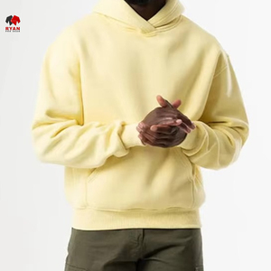 Hoodie décontracté d'hiver, streetwear, coupe oversize, doux au toucher, chaud, en molleton de coton - Product Image 1