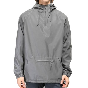 Vestes coupe-vent légères décontractées à capuche réglable, imperméables, en gros, fabrication OEM, marque privée - Product Image 4