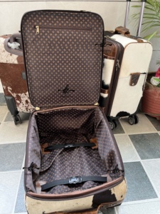 New ArrivalReal Cowhide Leather Luggage Bags Multi Uses Handmade Trolley Bag Unisex Big Size Multi Uses <b>Suitcase</b> Hair on Hide - Product Image 5