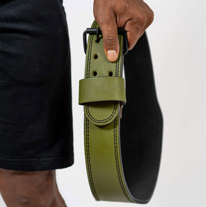 Genuine Power Fitness Heavy Duty Custom Cowhide Leather Weight Lifting Belt Non-Slip Back Support Custom Logo Color with OEM - Product Image 2