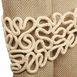 Cotton Rope Curtain Tiebacks: Cottage Chic Drapery Decor - Product Image 1