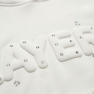 Ensemble de survêtement pour femmes, imprimé 3D en relief, strass, sweat-shirt ample, pantalon de survêtement en coton, streetwear, fabricant en gros personnalisé - Product Image 5