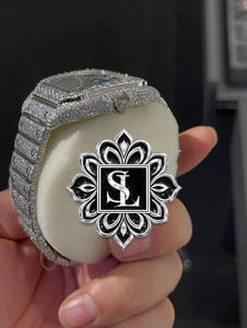 Montre à quartz carrée de luxe la plus vendue en acier inoxydable avec cadran à aiguilles et échelle mixte - Prix d'usine pour mariages et fiançailles - Product Image 2