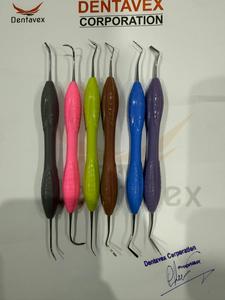Kit de Instrumentos Dentales de Silicona para Rellenos de Composite con Soporte para Casete, 5 Piezas, Herramientas de Restauración de Composite de Dentavex - Product Image 4