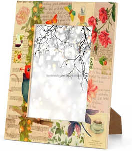 Tenture murale de 4 pouces, 6 pouces et 7 pouces en bois de noyer de haute qualité, cadre photo rétro en bois massif personnalisé - Product Image 6