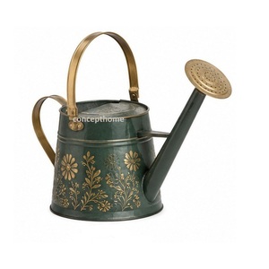 Regadera Galvanizada con Diseño Floral para Jardinería, Duradera, para el Cuidado de Plantas en Exteriores - Product Image 5