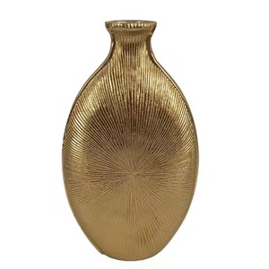 Florero Artístico de Metal, Soporte Escultural para Flores, Adorno para Mesa de Sala de Estar - Product Image 1