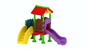 Estación de Juegos Infantil para Exteriores en Parques Públicos - Construcción de Acero y Plástico - Product Image 2