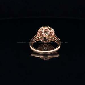 1.00 CTW Round Lab Grown Diamond 10K Rose Gold <b>Stacking</b> Bridal Jewelry <b>Ring</b>, Anniversary Gift for Her - Product Image 3
