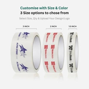 Cinta Adhesiva Blanca Impresa Personalizada, Cinta de Embalaje BOPP con Logotipo Impreso, Cinta Adhesiva para Sellado de Cajas - Product Image 1