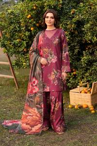 Tenues traditionnelles indiennes et pakistanaises pour femmes, en lin brodé et imprimé, salwar kameez cousu, robe de fête pour toutes les saisons - Product Image 4