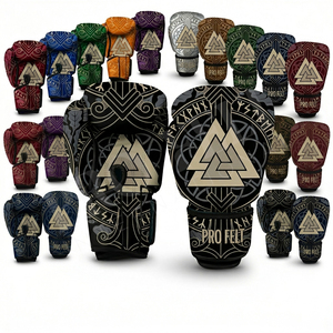 Gants de boxe personnalisés, design imprimé numérique, tendance et très demandés, vente en gros, fabrication sur mesure, en cuir PU. - Product Image 1