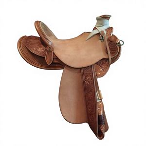 Selle anglaise artisanale en cuir de buffle véritable avec arçon en bois, utilisée par les cavaliers australiens, douce et confortable, 100% cuir, 2026 - Product Image 2