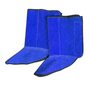 Protège-jambes de soudeur en cuir de vachette pleine fleur de qualité supérieure pour la protection industrielle et la sécurité au travail - Product Image 6