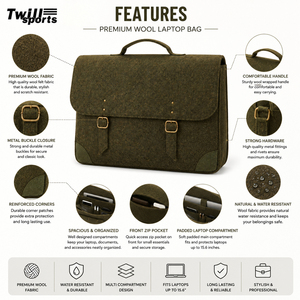 Funda ecológica para portátil de fieltro de lana con logotipo personalizable, diseño minimalista para negocios, alta calidad - Product Image 4