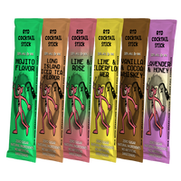 Cóctel RTD en Sachet, Sabor Long Island Iced Tea, 10% ABV, Sin Azúcar, Mezcla de Alcohol Prebienvenida, Agua con Gas, 65ml, Alta Calidad