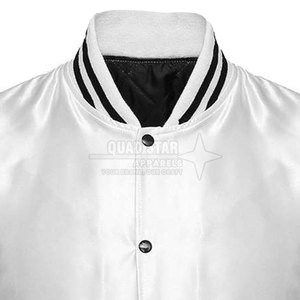 Solid Color <b>Waterproof</b> Men Satin Letterman <b>Jacket</b> Premium Quality <b>Light</b> Weight Satin Letterman Winter <b>Jacket</b> For Men - Product Image 4