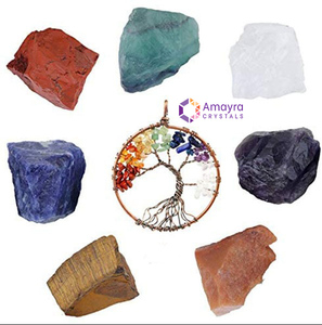 Agate RAW Stone Seven Chakra Healing <b>Kits</b> Customization Box Six Different Sets Home Decoration Wholesale Amayra Crystals - Product Image 4