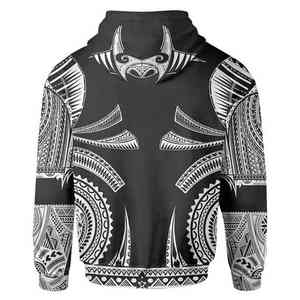 Sweat-shirts de printemps vierges en molleton français polyester/rayonne de haute qualité, personnalisables, avec fermeture éclair, écologiques, effet vintage délavé et vieilli - Product Image 5