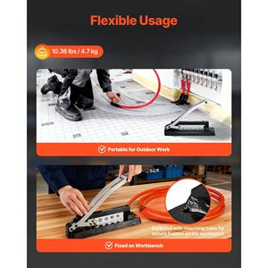 เครื่องมือจีบสายยางแบบตั้งโต๊ะสำหรับงานหนัก 5 รูจีบ ขนาด 0.44"-0.63" สำหรับจีบปลอกยาง PVC แบบมาตรฐาน - Product Image 5