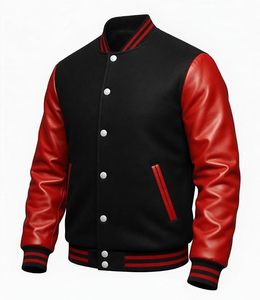 <b>Mens</b> Professional Sports Team <b>Varsity</b> <b>Bomber</b> <b>Jacket</b> With Custom Logo Embroidery And Durable Premium Construction - Product Image 3