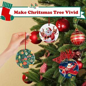 Occasional DIY High Quality Environment-Friendly Waterproof Shatterproof Xmas Decoration Blank Personalized Christmas Ornaments - Product Image 4