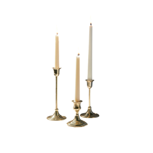 เชิงเทียนทองเหลืองลายดอกทิวลิปสำหรับตกแต่งบ้าน ทนทาน ผิวโลหะเคลือบทอง - Product Image 4
