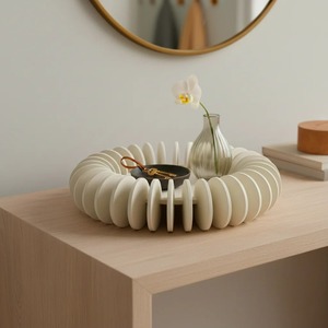 จานเซรามิกทรงกลม ดีไซน์มินิมอล สีพื้น ทนทาน - Product Image 5