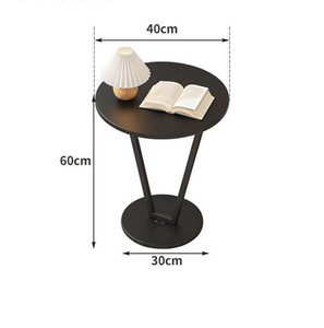 Indoor Round Metal Coffee <b>Side</b> <b>Table</b> With Magazine Holder <b>for</b> Home Living Room Furnitures - Product Image 4