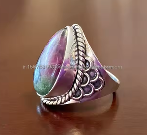 Hermoso anillo de zoisita de rubí de alta calidad hecho a mano Plata de Ley 925 chapado en rodio Etsy's Gamestone Ring - Product Image 3