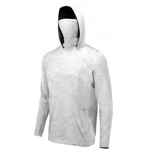 Sudadera con Capucha Estampada para Pesca, de Poliéster/Algodón, Manga Larga, Protección Facial, Secado Rápido, UPF 50, Ligera - Product Image 4