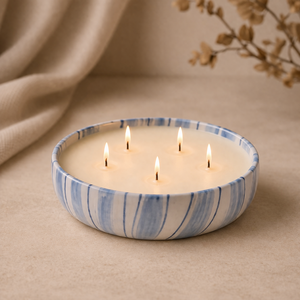 Lindo Recipiente de Cerámica para Velas con Diseño de Corazón, Una Sola Mecha, Larga Duración, Set de Regalo Decorativo, Decoración Acogedora para el Hogar - Product Image 2