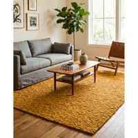 Tapis en laine tissé à la main RTS |   Tapis en laine naturelle haute densité |   Tapis de sol prêt à être expédié pour la décoration de la maison