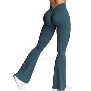 Leggings de Yoga Largos con Logotipo Personalizado 2026, Leggings de Gimnasio con Espalda Fruncida para Mujer, Leggings de Yoga de la Mejor Moda, Pantalones Deportivos - Product Image 4